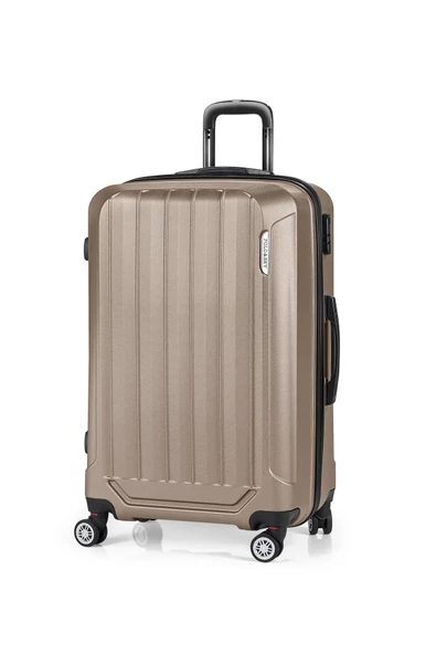 Spring Model Gold Renk Büyük Boy Valiz Bavul