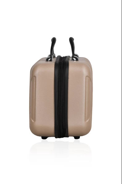 Polo&Sky Class Model Gold Renk Abs Makyaj Çantası El Valizi - 3