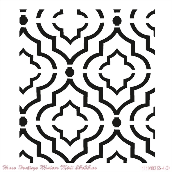 HOME HERITAGE MODERN MIDI 25X25CM HHMMS-40 STENCİL