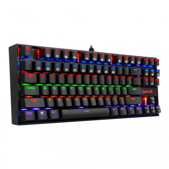 Redragon K552-KR Kumara Rainbow Red Switch Mekanik Kablolu Oyuncu Klavye - 2