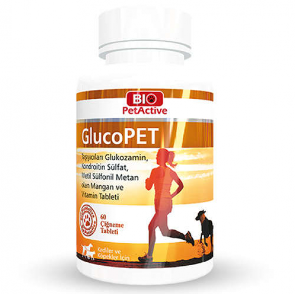 Bio Pet Active Glucopet Kedi Köpek İçin Eklem Güçlendirici Vitamin 60 Tablet