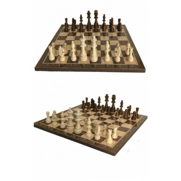 Ahşap Satranç Takımı Turnuva Boyu - 7