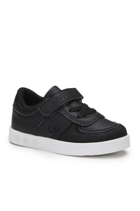 Vicco Sam 313.X21K.130 Erkek Çocuk Işıklı Sneaker Ayakkabı Siyah Beyaz 22-30