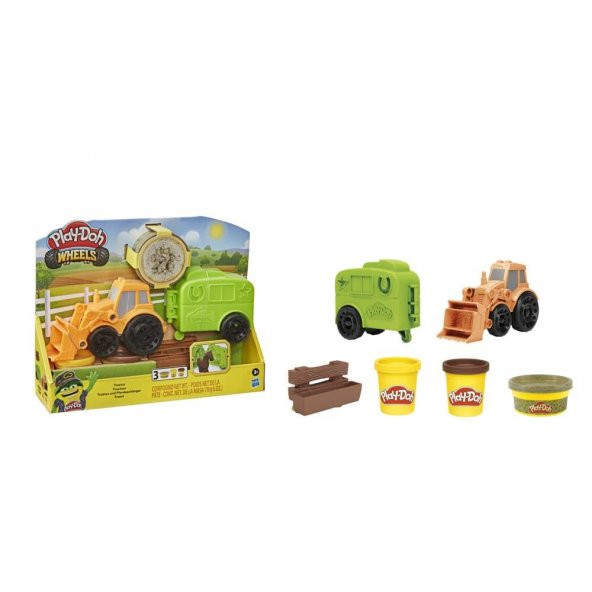 Hasbro Play-Doh Çalışkan Traktör ve Römork F1012 - 2
