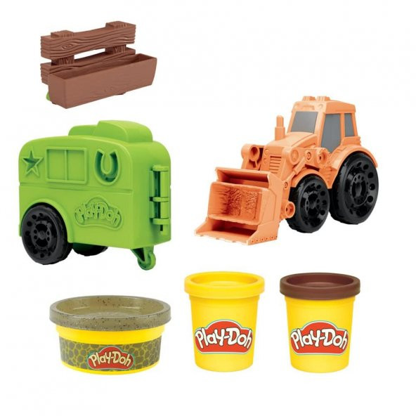 Hasbro Play-Doh Çalışkan Traktör ve Römork F1012 - 3