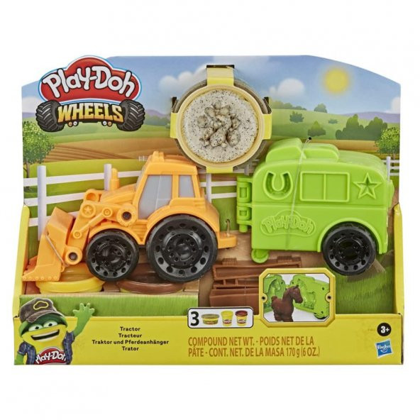 Hasbro Play-Doh Çalışkan Traktör ve Römork F1012 - 4