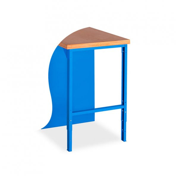 İki Kademe Yükseklik Ayarlı Tezgah Ayağı H:800-1000 MM ürün görseli