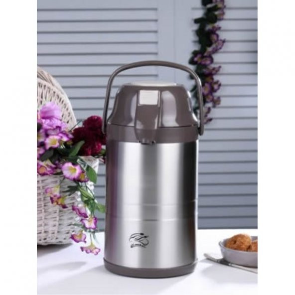 Cooker Çift Katlı Paslanmaz Çelik 2.5 Litre Termos Kahve CKR2007