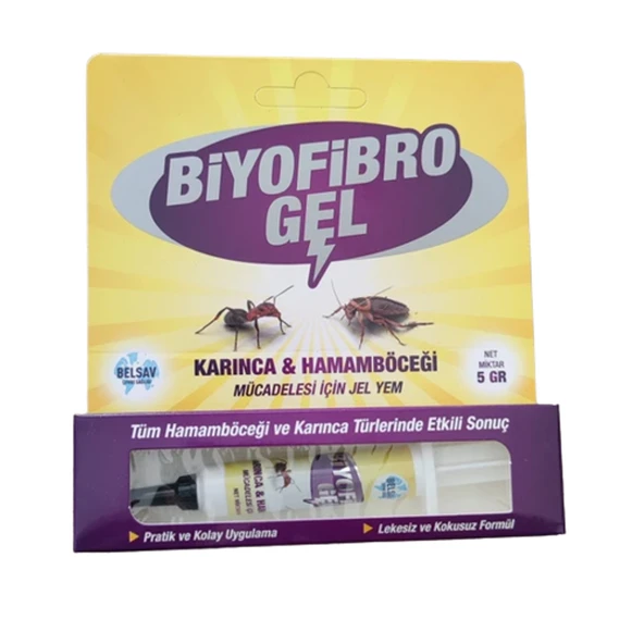 BİYOFİBRO GEL HAMAM BÖCEĞİ JELİ  5GR       BELSAV
