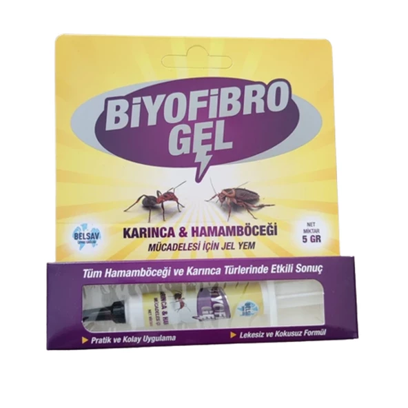 BİYOFİBRO GEL HAMAM BÖCEĞİ JELİ 5GR BELSAV