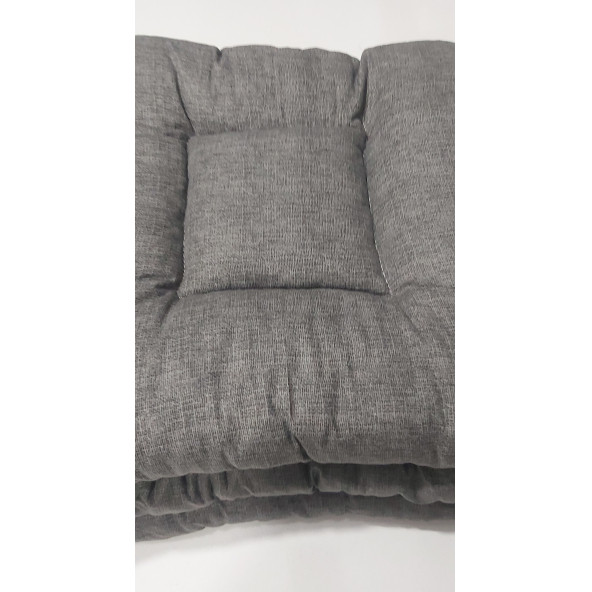 Pofidik 4 lü sandalye minderi özel dikişli bağcıklı 40x40 cm - 3