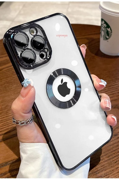 iPhone 12 Pro Max Kılıf Köşeleri Renkli Şeffaf Kamera Korumalı Silikon Luxury Kapak