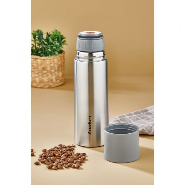 Cooker Paslanmaz Çelik 0,40 Litre Termos Gri CKR2056 - 2