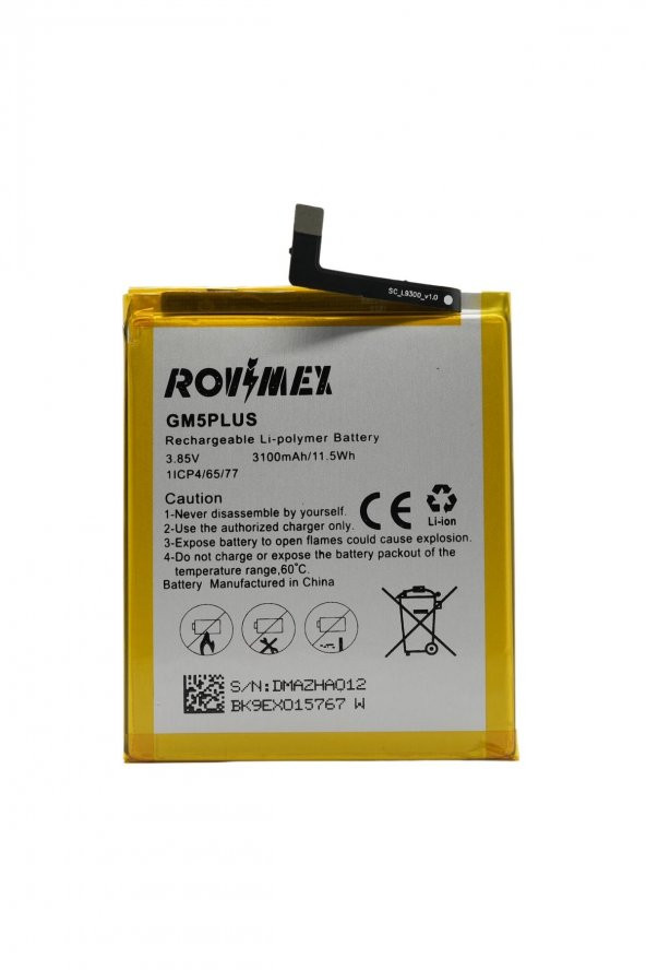 Rovimex General Mobile GM 5 Plus Rovimex Batarya Pil