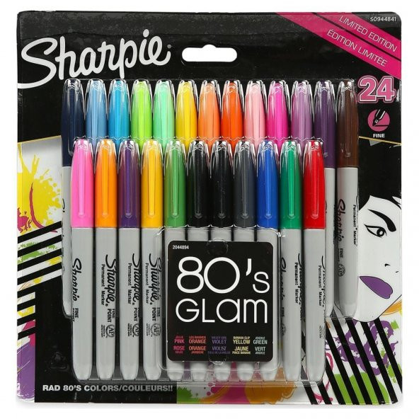 Sharpie Markör Permanent Fine Karışık Renk 24 LÜ 2065405