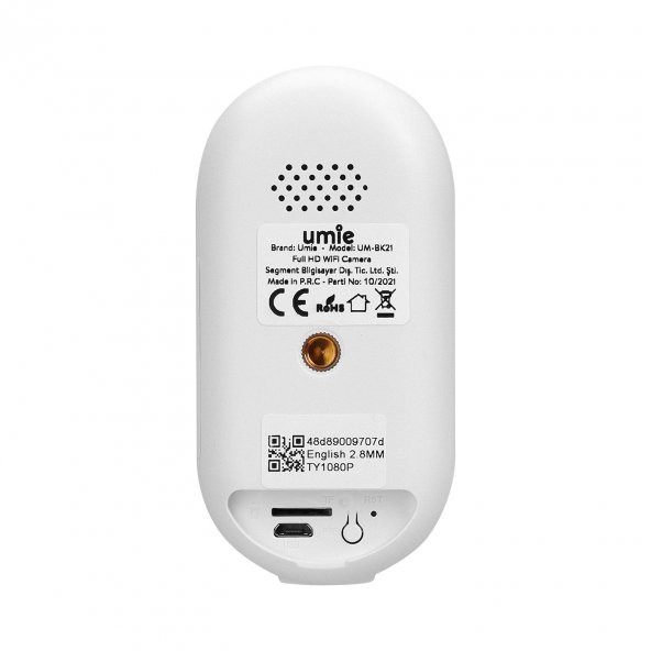 UMIE UM-BK21 2MP İKİ YÖNLÜ SES TF KART 6700 MAH BATARYALI KABLOSUZ TUYA DESTEKLİ AKILLI IP  KAMERA - 5