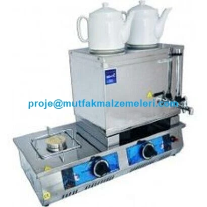 2 Demlikli Elektrikli Çay Kazanı