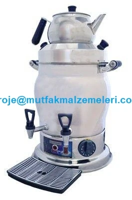 2 Demlikli Semaver Tipi Çay Makinası