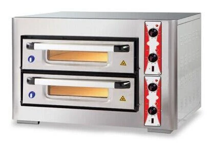 Pizza Pişirme Fırını 4+4 Pizza Pişirici Fırın Çift Katlı ürün görseli