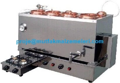 Bakır Kazanlı Elektrikli Gazlı Çay Ocağı