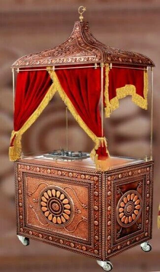 Türk Kahve Arabası Bakır Kahve Pişirici Kahveci Güzeli ürün görseli