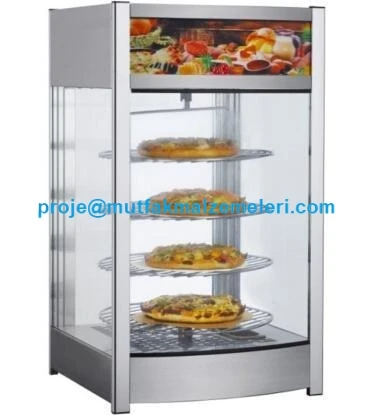 Dönerli Pizza Börek Sıcak Teşhir Dolabı