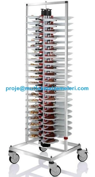 Soğuk Meze Tabağı Taşıma Arabası / Standart