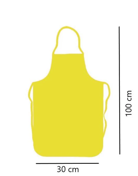 Omniclean Sarı Askılı Mutfak Bulaşık Önlüğü Lamineli 50 x100 cm - 2