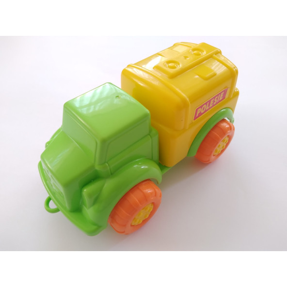 POLESIE OYUNCAK KAMYON 18CM, TANKER KAMYON (SARI-YEŞİL) GERÇEK 1.KALİTE