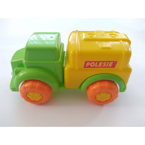 POLESIE OYUNCAK KAMYON 18CM, TANKER KAMYON (SARI-YEŞİL) GERÇEK 1.KALİTE - 3