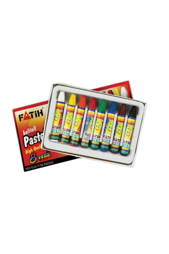 Fatih King Size Pastel Boya 8 Renk Pastel Boya