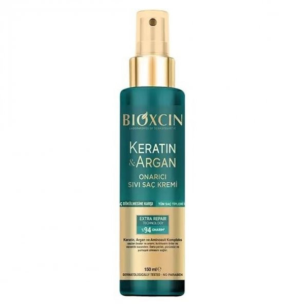 Bioxcin Keratin Argan Onarıcı Sıvı Saç Bakım Kremi 150 ml