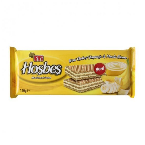 ETİ HOŞBEŞ MUZ KREMALI 120 GR