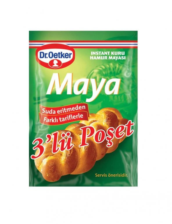 DR OETKER Kuru maya 3lü paket