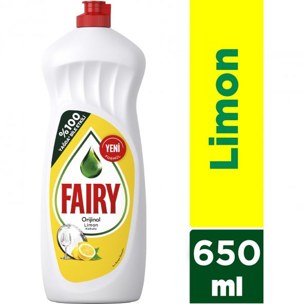 FAİRY Limon kokulu bulaşık deterjanı 650 ml ürün görseli 1