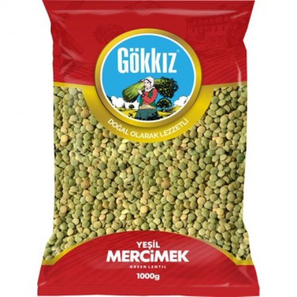 GÖKKIZ YEŞİL MERCİMEK 1000 GR