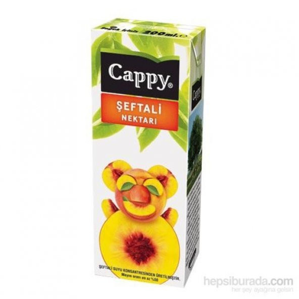 CAPPY ŞEFTALİ 200ML