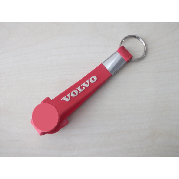 Anahtarlık VOLVO ELASTİK KIRMIZI (VOLVO MASKOT) VOLVO Asma Süs, OTO ANAHTARLIĞI - 1