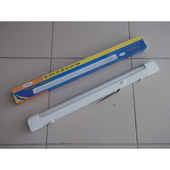 İÇ AYDINLATMA LAMBASI FLORESAN CAMSIZ 12V 18W BEYAZ 66CM ANAHTARLI - TAVAN LAMBASI,  İÇ LAMBA - 1