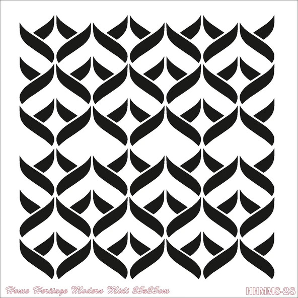 HOME HERITAGE MODERN MIDI 25X25CM HHMMS-28 STENCİL ürün görseli 1
