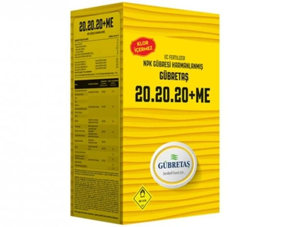 Gübretaş 20.20.20 NPK Ağaç Bitki Meyve Sebze Çiçek Gübre 1 KG ürün görseli 1