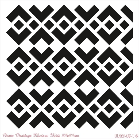 HOME HERITAGE MODERN MIDI 25X25CM HHMMS-14 STENCİL ürün görseli 1