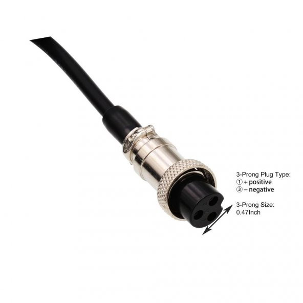 3 pin Scooter Dc Kablo - Resim 2