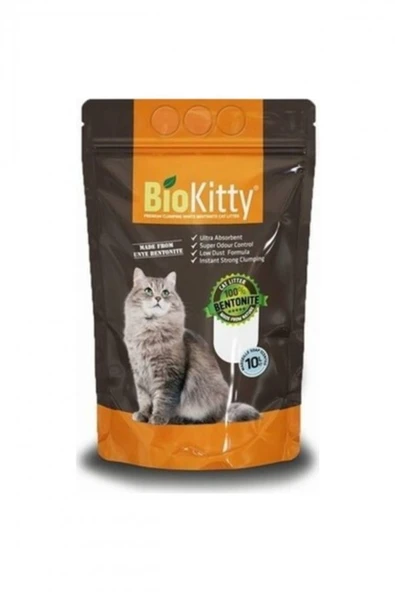 Biokitty Marsilya Sabunu Kokulu Topaklaşan İnce Taneli Kedi Kumu 10 L - 1
