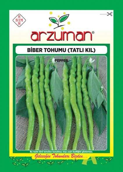 ARZUMAN TATLI KIL BİBER (SEYREK ) TOHUMU 10 GR ürün görseli 1