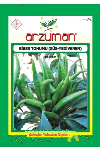 ARZUMAN YUKARIBAKAN BİBERİ ( SÜS-YEDİVEREN ) TOHUMU 5 GR - Resim 2
