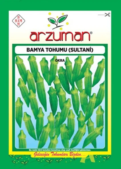 ARZUMAN BAMYA (SULTANİ ) TOHUMU 10 GR ürün görseli 1