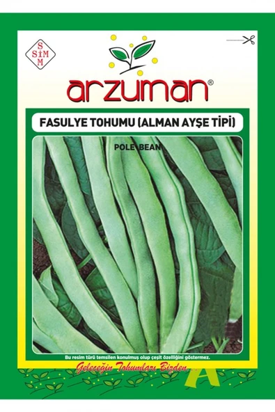 MİNE-ALMAN AYŞE FASULYE TOHUMU - 50 GR