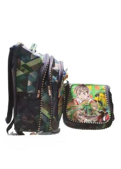 Crm Ortaokul Erkek Yarasa Üç Gözlü Sırt ve Beslenme Çanta St00343 - 6