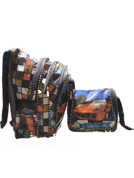 Crm Ortaokul Erkek Yarasa Üç Gözlü Sırt ve Beslenme Çanta St00343 - 10